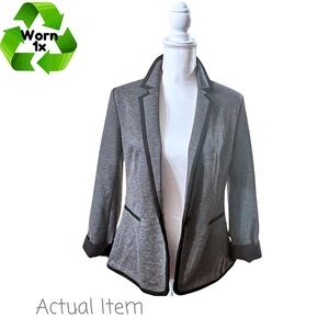 Express Knit Gray and Black Blazer Size Medium 🖤